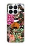 Mi 17t Compatible Wild Animal Collage Printed Transparent Phone Case