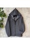 Hooded Zippered Denim Jacket Without Lining - 4