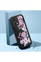 Poco X5 Compatible Black Silicone Camera Protected Shock-Absorbing Protective Case with Floral Pattern - 2