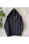 Hooded Zippered Denim Jacket Without Lining - 4