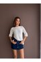 Asymmetrical Cut Openwork Knitwear Blouse - 4