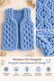 Baby Vest 0-12 Months Puffy Hair Knitted Patterned Sleeveless Vest for Girls and Boys - 5
