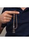 Transparent Capsule Cut Crimped Amber Prayer Beads with Metal Tassels - 3