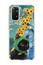Redmi Note 11 / 11S Compatible Starry Night Black Cat Printed Transparent Phone Case