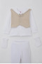 Baby Boy Hospital Release Set of 5 Fixed Bow Ties and Vests 0-3 Months, Ecru - 3