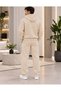Men's Hooded Tracksuit Set - Oversized Sweatshirt with Kangaroo Pocket and Straight-Leg Bottoms - 2