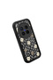 Vivo X300 Pro Compatible Black Silicone Camera Protected Shock-Absorbing Protective Case with Lucky Four-Leaf Clover Pattern - 3