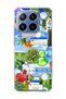 Mi 17t Pro Compatible Green Nature Desktop Printed Transparent Phone Case