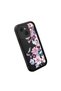 Tecno Spark 40C Compatible Black Silicone Camera Protected Shock-Absorbing Protective Case with Floral Pattern - 3