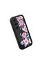 Tecno Camon 40(Cm5) Compatible Black Silicone Camera Protected Shock-Absorbing Protective Case with Floral Pattern - 3