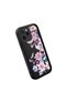 iPhone 11 Pro Compatible Black Silicone Camera Protected Shock Absorbing Protective Case with Floral Pattern - 3