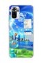 Redmi Note 10 / 10S Compatible Transparent Phone Case with Jellyfish and City Print