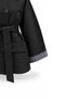 Cuff Plaid Jacket Black - 4
