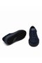 Knitted Mesh Textile Men's Sneaker Shoes Z659 Dark Blue Leather+Dark Blue Knitwear - 6