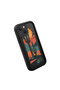 iPhone 13 Compatible Black Silicone Camera Protected Shock Absorbing Protective Case with Cactus Pattern - 4