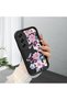 Tecno Camon 40 Pro 5g(Cm7) Compatible Black Silicone Camera Protected Shock-Absorbing Protective Case Flower Pattern