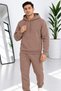 Men's Premium Quality 3-Thread Cotton Model Hooded Track Suit Set - 3