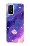 Redmi Note 11 / 11S Compatible Purple Planet Star Printed Transparent Phone Case