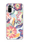 Redmi Note 10 / 10S Compatible Abstract Pastel Flower Printed Transparent Phone Case