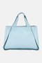 Women Brand Logo Handbag, Light Blue - 5