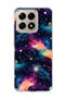 Mi 15t Compatible Colorful Galaxy Printed Transparent Phone Case