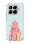 Mi 15t Pro Compatible Funny Sausage Character Printed Transparent Phone Case