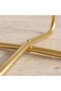 Geometric Etched Accented Metal Table - 49x39 cm - 3