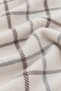 Women's Ecru Brown Gray Plaid Oversized Shawl 180X65 cm Soft Textured Tasseled Winter Shawl Scarf – Shoulder Shawl - 4