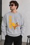 Cheese Jerry Character Printed Unisex Oversize Sweatshirt – Crew Neck Casual Sweatshirt