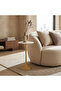 Marble Top Accent Table with Textured Base - 55x30 cm - 4