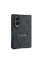 Galaxy Z Fold 8 Case Licensed M-Safe Featured Pu Leather 4g Patterned Lettering Logo Cover Black - 3