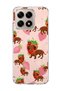 Mi 15t Compatible Strawberry Sausage Dog Printed Transparent Phone Case