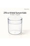 10 Pieces 270 Cc Cylinder Magnolia Container with Crystal Lid