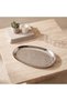 Oval Embossed Decorative Tray - 19x11 cm