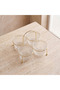 Lara 5-Piece Glass Serving Bowl Set with Stand and Handle - 2