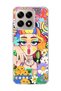 Mi 15t Compatible Rainbow Hair Girl Printed Transparent Phone Case