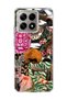 Mi 14t Compatible Wild Animal Collage Printed Transparent Phone Case