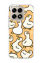 Mi 15t Compatible Cute Duck Orange Printed Transparent Phone Case