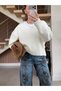 V-Neck Wool Textured Soft Knitwear - 2