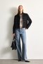 Fitted High Collar Napoleon Short Cashmere Coat I5139Ax26Wn - 3
