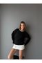 Stone Embroidered Collar Shawl Collar Soft Sweater - 3
