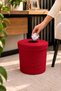 Nessa 25X25 Trash Can, Onion Storage Box, Decorative Wastebasket, Wicker Basket with Lid, Woven Basket, Multi-Purpose Storage Basket, Kitchen Organizer, Bathroom and Office Trash Can, Shoe Basket, Potato Basket