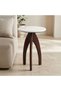 Marble Top Accent Table with Tripod Base - 59x41 cms