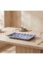 Zuhra Floral Print Glass Serving Platter - 26x36 cms - 2