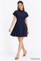 Reglan Sleeve Pleated Mini Regular Dress - 2