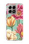 Mi 14t Compatible Large Flower Mint Green Printed Transparent Phone Case