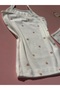 Girl's Patterned Twill Fabric 6-Piece Cotton Undershirt and Shorts Set with Rope Straps - 7
