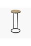 Metal Top Side Table with Pedestal Base - 58 cms - 2