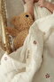 2 Layers Embroidered Muslin Kokina Pattern - 110X110 cm - 2