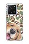 Mi 13t Compatible Yellow Dog Paw Heart Printed Transparent Phone Case